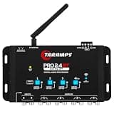 Taramps Pro 2.4 BT Bluetooth DSP Crossover Full, Digital Signal Processor, Car Audio Equalizer with App, Gain up to 9V, 15 Band Graphic Equalization, 12 preset EQ, 2 in and 4 Out, High Level Input