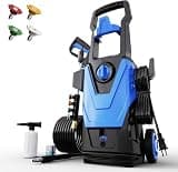 Zelonpro 5000PSI PowerWasher with 4 Quick Connect Nozzles, Foam Cannon for Car, Lane, Patio Cleaning
