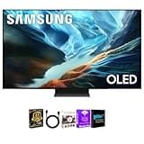 Samsung 83 Inch Class S90H Series 4K OLED Vision AI Smart Tizen TV with HDMI Cable, 24 Month CPS Warranty & Streaming Bundle, HDR Gaming TV, WiFi Entertainment Hub