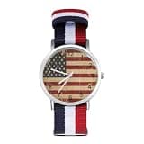 ZMYAPQO USA Flag Watches for Men