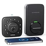 ULTRALOQ U-Bolt WiFi Smart Lock with Door Sensor, Built in Wi-Fi Keypad Deadbolt Lock for Front Door, Remote Control, Auto-Lock, Compatible with Alexa, Google, SmartThings, Easy Install, Matte Black