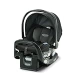 Graco® SnugRide SnugFit Infant Car Seat, Baby Car Seat with Anti Rebound Bar for Extra Safety, No-Rethread Harness, LATCH Equipped Carseat, Baby Essentials, Gift for New Parents, Gotham