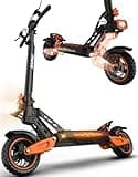 Off Road Electric Scooter for Adults, 52V/23AH, with Swing-Arm Suspension - 2000W Peak Power, 40+Mile Range, 10.5" All-Terrain Tires & Hydraulic Brakes