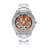 NTVOWPZO Three-Hand Analog Stainless Steel Watches for Men Easy Reader