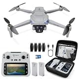 Contixo F23 GPS Drone With Camera, 46 Min Flight Time, 4.5" Screen Remote, Follow Me, Waypoints, 5GHz FPV Transmission, Return to Home, Hand Gestures, Orbit Mode Foldable Drones For Teens & Adults