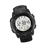 Jwthee Digital Watch for Mens,Digital Watch Sports Outdoor Waterproofs Watches for Men Multifunctional Luminous Timing Mens Sport Runningwatch for Outdoor 5 Colors (Black)
