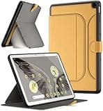 Poetic Explorer Magnetic Folio Stand Case Designed for Google Pixel Tablet (2023), Magnetic Fidget Mount Case for Google Pixel Tablet, Khaki Yellow