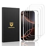 UNBREAKcable 3-Pack Screen Protector for iPhone 16 Pro, Double Shatterproof Tempered Glass [Easy Installation Frame] [9H Hardness] [99.99% HD Clear] [Case Friendly] for iPhone 6.3 inch
