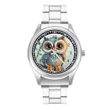 NTVOWPZO Three-Hand Analog Stainless Steel Watches for Men Easy Reader
