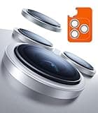 TORRAS 3-Year Ultimate Durability for iPhone 17 Pro Max/17 Pro Camera Lens Protector-1:1 Invisible Fit & Ultra Clarity, Military-Grade 9H+ Aerospace Glass Anti-Scratch Easy Installation,Silver