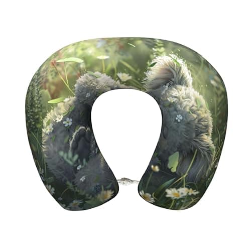 OIBNKCN Kangaroo Dreaming Memory Sponge Travel Pillow - Travel Pillow Memory Foam Travel Neck Pillow, Aircraft Pillow