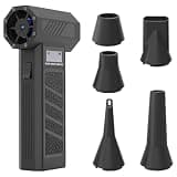 Mini Snow Blower 130000RPM Cordless Electric Turbo Fan Handheld with 5 Nozzles & LED Light Portable Compressed Air Duster for Home and Car Snow Blower for Car Cordless