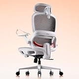 SIHOO B100 Office Chair, Comfy Ergonomic Office Chair, High Back Computer Chair with Adaptive Lumbar Support & Wide Headrest, Flip-up Armrests, Swivel Desk Chair for Long Hours, Grey