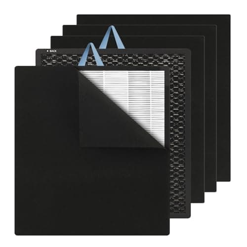 4-in-1 Vital 100S Replacement Filter Compatible with LEVOIT Vital 100S/ S-P Air Purifier, H13 HEPA Filter with Activated Carbon & Noise-Reduction Foam, 4 Washable Carbon Pads, 2Pack Vital 100S-RF