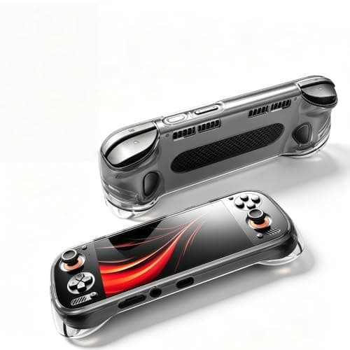 Soft TPU Bumper Case for Ayn Odin 3,Scratch-Resistant Flexible Gel Shell for Odin3 Gaming Handheld, Precise Cutouts Easy Access to All Ports and Buttons (Clear Black)