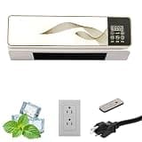 Climafy Wall Mounted AC Unit, Portable Split Design for Fast Cooling & Heating, Silent Operation with Remote, No Drilling Needed, Energy Efficient for Home Office Use, White