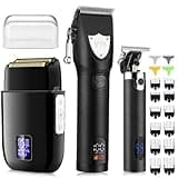 DAXXIN Hair Cutting Tool, Professional Cordless Beard Trimmer Electric Shavers, Mens Hair Clippers and Trimmer Kits