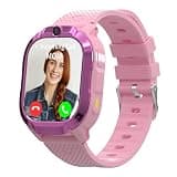 4G Kids Smart Watches Girls with GPS Tracker & Phone Call for Age 5-12, Kids Tracking Watch with SOS Calling, HD Video Call Voice Chat Camera Alarm Clock Flashlight Pedometer Calculator Birthday Gifts