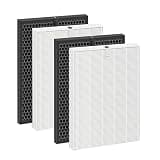 5510 5520 HEPA Air Purifier Filter Q Replacement for Winix 5510 5520 Plasmawave Air Purifier, # 1712-0123-00, 2 High-Efficiency Main Filters + 2 Activated Carbon Filters