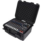 Yamnweo X-960D 8-channel Handheld Portable Audio Mixer, Supporting Dual 450W Passive Speaker Amplifier Output Console, 99 DSP Effects, 7-segment Equalizer, Fan Cooling Bluetooth DJ Mixing Console