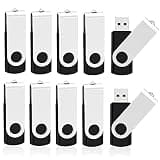 KOOTION 10 Pack 4GB Flash Drive 4gb USB 2.0 Flash Drives USB Drive Jump Drive Bulk Thumb Drive Swivel Memory Stick Black