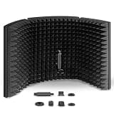 Aokeo Professional Studio Recording Microphone Isolation Shield,Suitable for Blue Yeti and Any Condenser Microphone Recording Equipment（AO-403）
