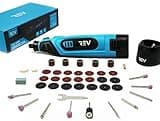 Cordless Rotary Tool Kit Variable Speed 12V Li-Ion Battery Powered with 40 piece Accessory 5,000-25,000 rpm