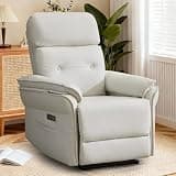 Korser Power Recliner Chair for Adults, Wall Hugger RV Recliner with USB & Type-C Charging Ports, Zero Gravity Electric Power Reclining Chairs for Living Room Home, Theater Seating, Bedroom, Beige