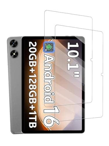 FJIASTB Screen Protector for SHARECLOUD P10_T Android 16 Android Tablet 10.1 Inch, Anti-Scratch 9H Tempered Glass Film Easy to Install, No Bubble, 2-Pack