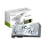 GIGABYTE AORUS GeForce RTX 5080 Master ICE 16G Graphics Card, WINDFORCE Cooling System, 16GB 256-bit GDDR7, GV-N5080AORUSM ICE-16GD Video Card