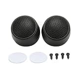 Omquot 4 Ohm Car Audio Dome Tweeter with Excellent Sound Quality for 2-Way Systems for Car Audio Lovers, Made of Upgraded ABS, 2 Pieces