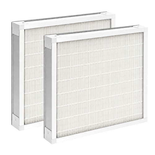 Nispira F301H Replacement Filter Compatible with BlueDri AS-550 Air Scrubber, Dri-Eaz, Phoenix and Bear Air Scrubbers, 16 x 19 x 2 Inch Metal Frame Air Filter, 2 Pack