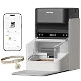 PETLIBRO RFID Automatic Cat Feeder, Collar Sensor-Activated Personalized Meals, Cats Recognition & Diet Tracking for Multi-Pet Homes and Different Diets, 5G&2.4G Wi-Fi Programmable Cat Food Dispenser