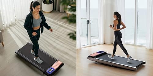 Walking Pad Treadmill with 5% Incline, 2.5HP Quiet Portable Walking Pad, Under Desk Treadmill for Home Office, 265 lbs Capacity, Compact Treadmill for Small Spaces with 15" x 35.4" Belt