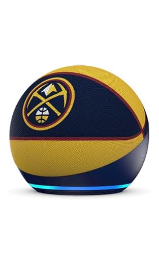 Amazon Echo Dot (newest model) | Officially Licensed NBA Limited-Edition | Denver Nuggets