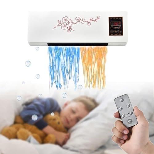 over Door Heater 2000w Wall Mounted Indoor Overdoor Hot Air Downflow Curtain Hot Air/natural Wind with Remote Control, Office, Bathroom,commercial
