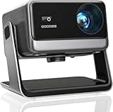 GooDee Video Projector With Wifi And Bluetooth, Smart Portable Projector Movie System Compatible with Netflix/Dolby Audio/Auto Focus & Keystone, 4k Video Decode & 1080p Native For Home Theater/Outdoor