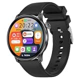 DS5 Smart Watch 1.43inch Bluetooth Calling Real Heart Rate Pedometer Sleep Monitoring Three-Proof Outdoor Sports (Black (Single Silicone Strap))