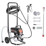 VEVOR Stand Airless Paint Sprayer with Cart, 950W 3000PSI High Efficiency Electric Airless Sprayer, Fine and Even Painting Effect, Paint Sprayers for Home Interior and Exterior Furniture and Fences