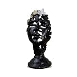 LVPETALIZE Bookshelf Decor Thinker Statue, Abstract Art Desk Sculpture, Modern Figurine Aesthetic Sculpture, Home Décor Accents for Living Room Office Shelves Coffee Table Desk Decor (Black)