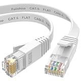 Cat 6e Ethernet Cable 10 ft, Cat6 High Speed Flat Internet Network Cable