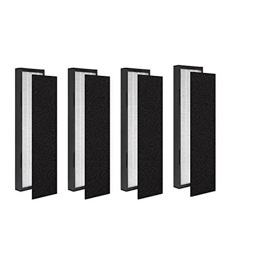4 Pack FLT5000 HEPA Replacement Filt-er C Activated Carbon for G-Guardian AC5250PT AC5000 AC5000E AC5300B AC5350B AC5350BCA AC5350W CDAP5500