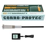 Corro-Protec Powered Anode Rod for Water Heater, 20-Year Warranty, Eliminates Rotten Egg/Sulfur Smell within 24 hours, Stops Corrosion and Reduces Limescale, Electrical Anode Rod Made of Titanium