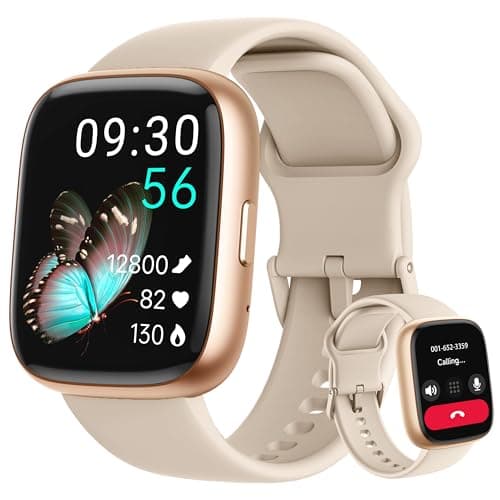 LODIMEKE Smart Watch, Alexa Built-in, Answer/Make Calls 44mm Smartwatch Women Men, 1.83" Sports Watch IP68 Waterproof, Heart Rate Sleep Stress Monitor, Step Counter Watch for Android & iOS Phone