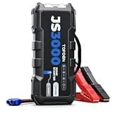 TOPDON Car Battery Jump Starter, 3000A Peak Portable Jump Starter Battery Pack for 12V Vehicles, Up to 8L Gas/6L Diesel Engines, Battery Booster with Jumper Cables, LED Flashlight and EVA Case