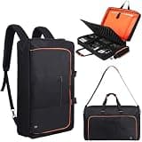 DJ Controller Case for DDJ-FLX4/ 200/400/SR2/REV1 Numark Party Mix 2/Mixtrack Platinum FX With Thick EVA Padding, Adjustable Shoulder Strap,Fits Up to 15.6" Laptops– Perfect for DJ and Music Producers