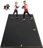 GXMMAT Extra Large Exercise Mat 16'x6'/12'x6'/10'x6'/8'x6'(7mm), Extra Wide Workout Mats for Home Gym Flooring, Non-Slip Thick Durable Cardio Mat for MMA,Plyo,Jump Rope,Weights,Fitness,Shoe-Friendly