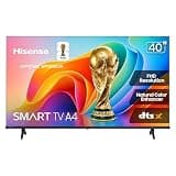 Hisense 40-Inch Class A4 Series FHD 1080p Smart VIDAA TV (40A4NV, 2026 Model) - DTS Virtual: X, Noise Reduction, AI Sports Mode, Apple Airplay & Apple Home, Alexa Built in