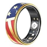 HPLSZCN Smart Ring Health Tracker, Sleep&Health Monitor Heart Rate, Blood Oxygen, Long Lasting Batteries, Fitness Trackers for Men&Women, Waterproof Sleep Ring (Gold, #11)