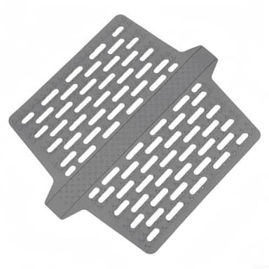 AureateLiving Silicone Sink Mat, Kitchen Sink Protector Divider Mat, Silicone Saddle Cover with Grip Texture, No Stains, Odor-Free Scratch-Proof Quick Draining Design for Double Sink, 12.7x10.7inch